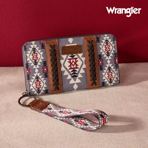 Montana West × Wrangler Wristlet Western Wallet Boho Aztec Credit Card Holder for Women WG2202-W006CF