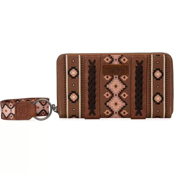 Montana West × Wrangler Wristlet Western Wallet Boho Aztec Credit Card Holder for Women WG2202-W006CF