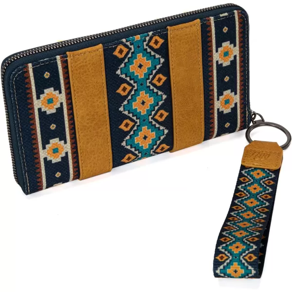 Montana West × Wrangler Wristlet Western Wallet Boho Aztec Credit Card Holder for Women WG2202-W006CF