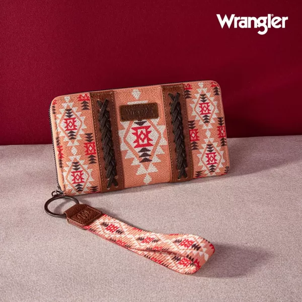 Montana West × Wrangler Wristlet Western Wallet Boho Aztec Credit Card Holder for Women WG2202-W006CF