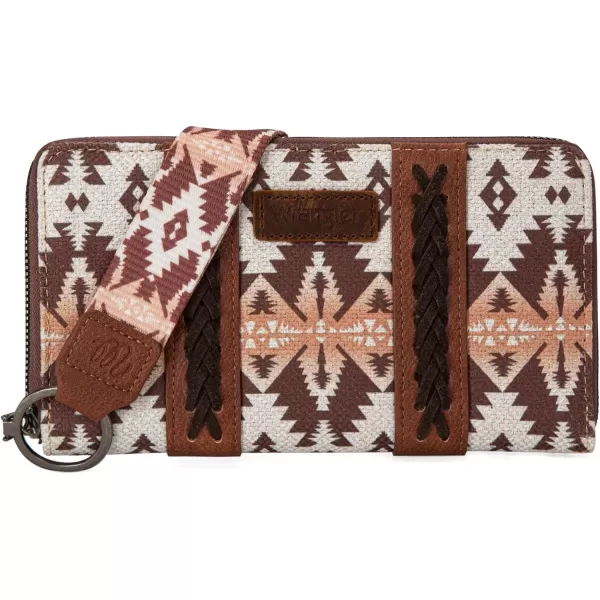 Montana West × Wrangler Wristlet Western Wallet Boho Aztec Credit Card Holder for Women WG2202-W006CF