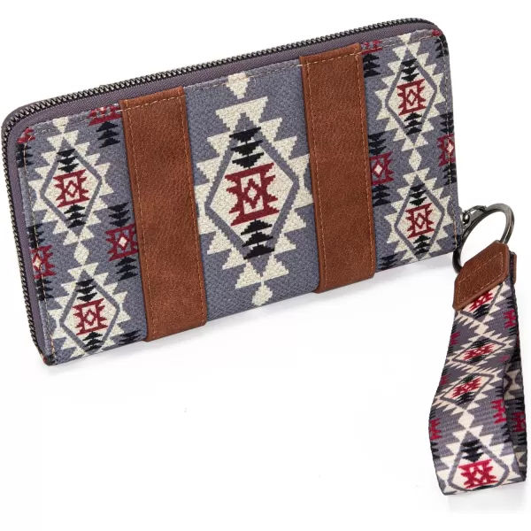 Montana West × Wrangler Wristlet Western Wallet Boho Aztec Credit Card Holder for Women WG2202-W006CF