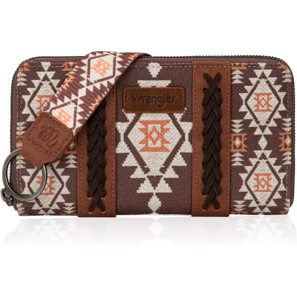 Montana West × Wrangler Wristlet Western Wallet Boho Aztec Credit Card Holder for Women WG2202-W006CF