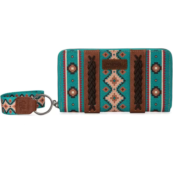 Montana West × Wrangler Wristlet Western Wallet Boho Aztec Credit Card Holder for Women WG2202-W006CF