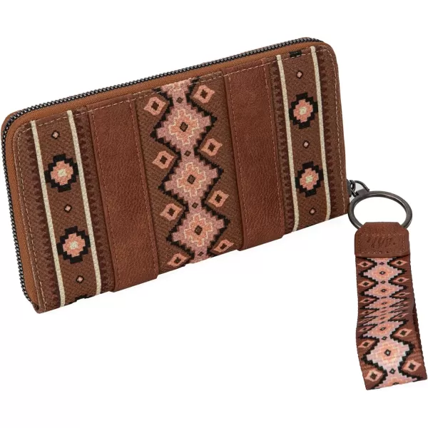 Montana West × Wrangler Wristlet Western Wallet Boho Aztec Credit Card Holder for Women WG2202-W006CF