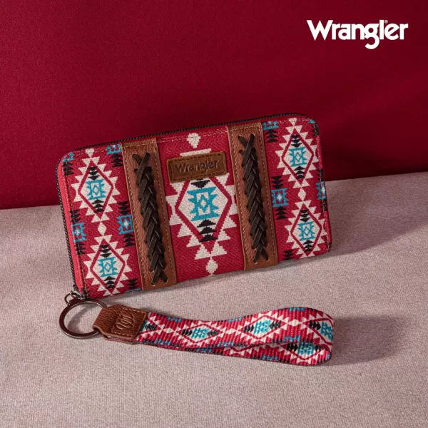 Montana West × Wrangler Wristlet Western Wallet Boho Aztec Credit Card Holder for Women WG2202-W006CF