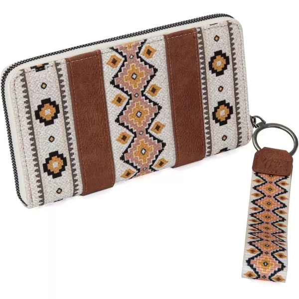 Montana West × Wrangler Wristlet Western Wallet Boho Aztec Credit Card Holder for Women WG2202-W006CF