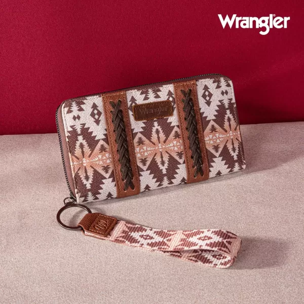 Montana West × Wrangler Wristlet Western Wallet Boho Aztec Credit Card Holder for Women WG2202-W006CF