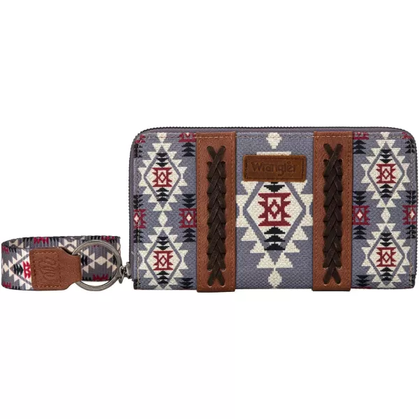 Montana West × Wrangler Wristlet Western Wallet Boho Aztec Credit Card Holder for Women WG2202-W006CF