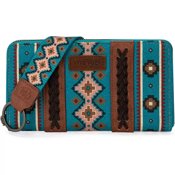 Montana West × Wrangler Wristlet Western Wallet Boho Aztec Credit Card Holder for Women WG2202-W006CF