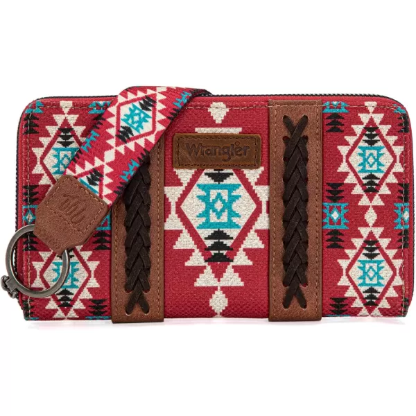 Montana West × Wrangler Wristlet Western Wallet Boho Aztec Credit Card Holder for Women WG2202-W006CF