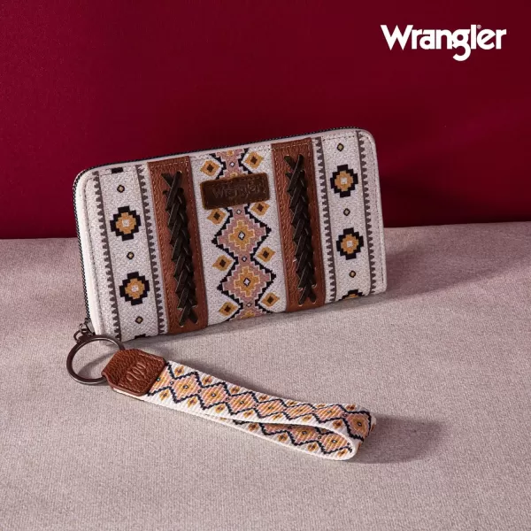 Montana West × Wrangler Wristlet Western Wallet Boho Aztec Credit Card Holder for Women WG2202-W006CF