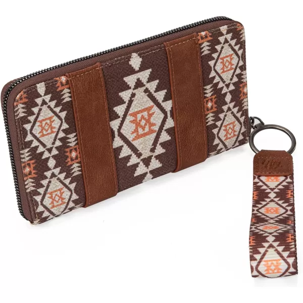 Montana West × Wrangler Wristlet Western Wallet Boho Aztec Credit Card Holder for Women WG2202-W006CF