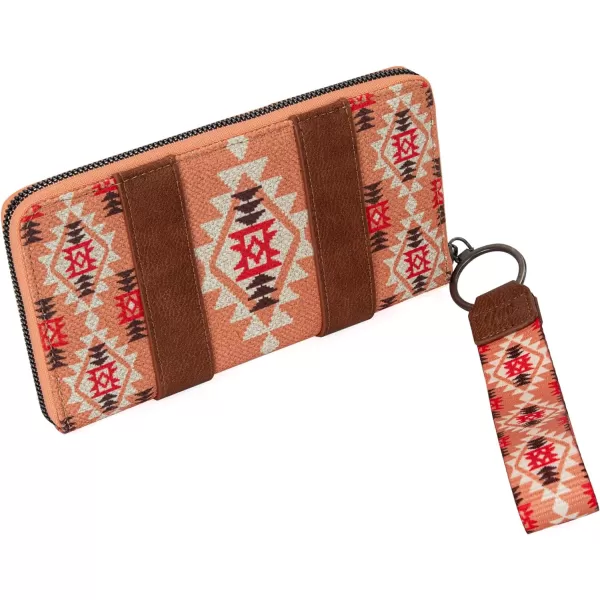 Montana West × Wrangler Wristlet Western Wallet Boho Aztec Credit Card Holder for Women WG2202-W006CF