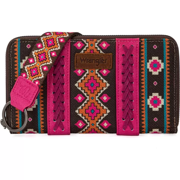 Montana West × Wrangler Wristlet Western Wallet Boho Aztec Credit Card Holder for Women WG2202-W006CF