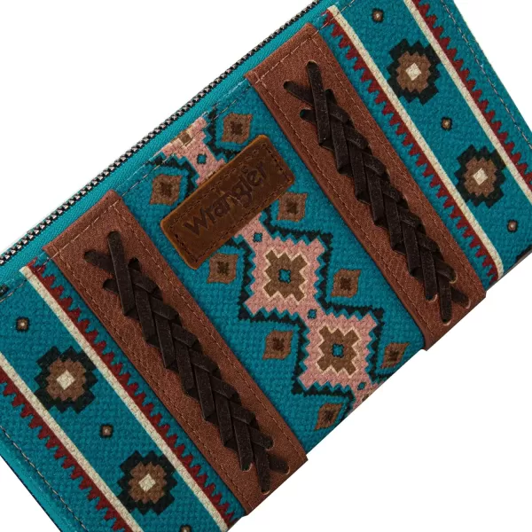 Montana West × Wrangler Wristlet Western Wallet Boho Aztec Credit Card Holder for Women WG2202-W006CF