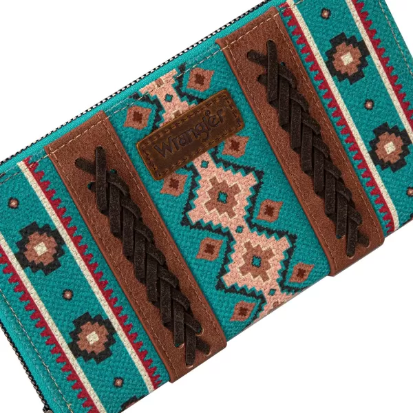 Montana West × Wrangler Wristlet Western Wallet Boho Aztec Credit Card Holder for Women WG2202-W006CF