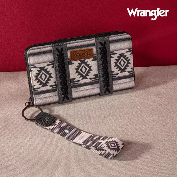 Montana West × Wrangler Wristlet Western Wallet Boho Aztec Credit Card Holder for Women WG2202-W006CF