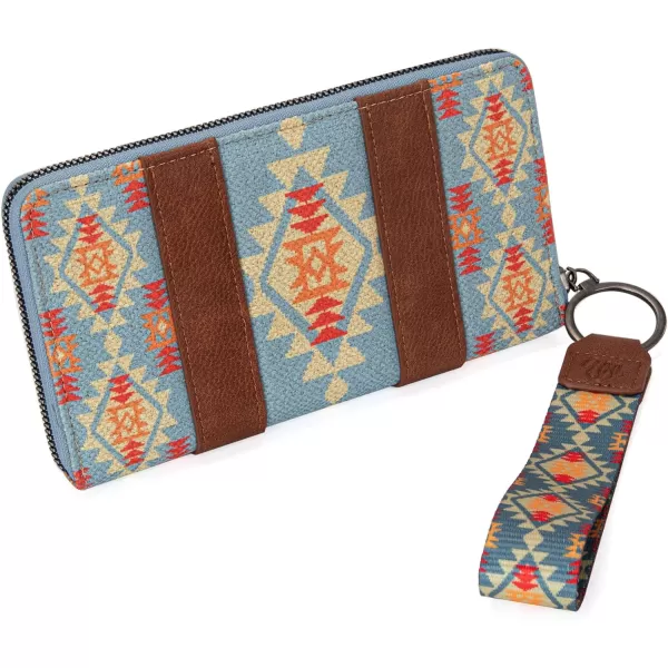 Montana West × Wrangler Wristlet Western Wallet Boho Aztec Credit Card Holder for Women WG2202-W006CF