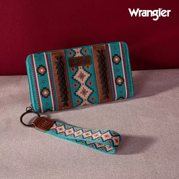 Montana West × Wrangler Wristlet Western Wallet Boho Aztec Credit Card Holder for Women WG2202-W006CF