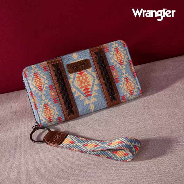 Montana West × Wrangler Wristlet Western Wallet Boho Aztec Credit Card Holder for Women WG2202-W006CF