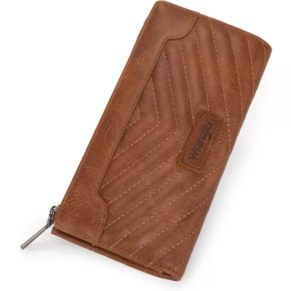 Wrangler Cow Print Wallets Womens Bifold Credit Card Wallet Women's Wallets, Card Cases &amp; Money Organizers Brown Wallet for Women Ladies Female Cash Wallet with Smooth Zipper