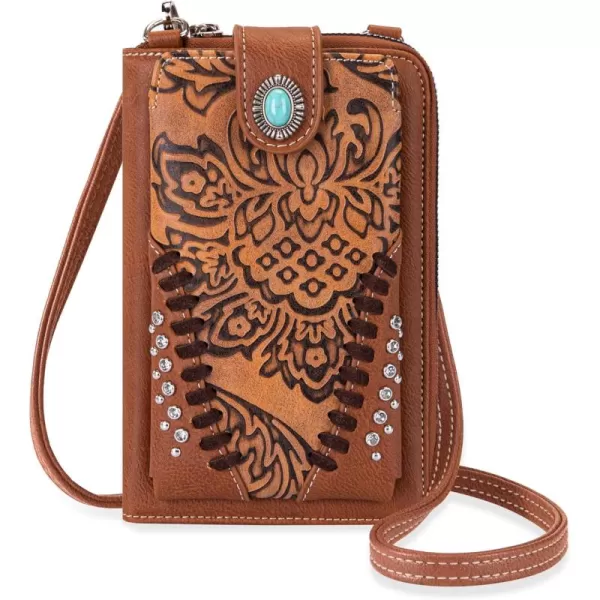 Montana West Small Crossbody Cell Phone Purses for Women Western CellPhone Wallet Bags with Coin Pocket