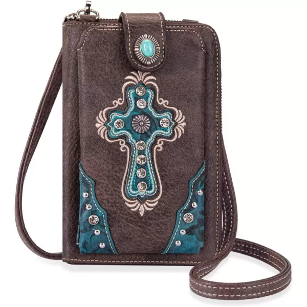 Montana West Small Crossbody Cell Phone Purses for Women Western CellPhone Wallet Bags with Coin Pocket