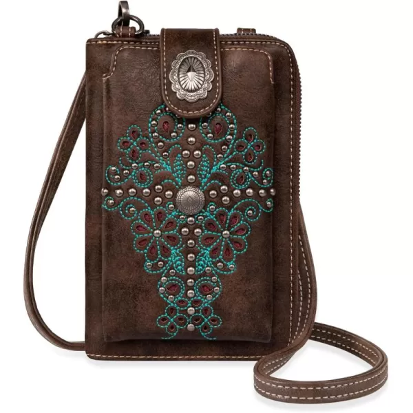 Montana West Small Crossbody Cell Phone Purses for Women Western CellPhone Wallet Bags with Coin Pocket