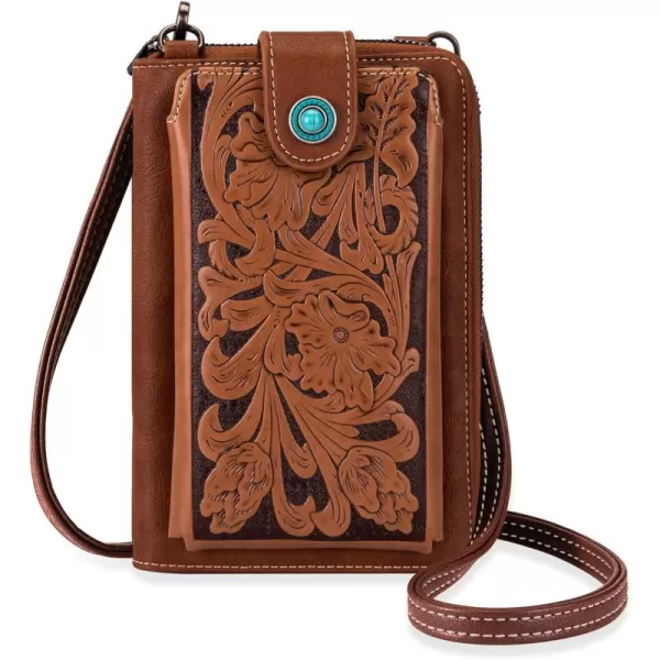 Montana West Small Crossbody Cell Phone Purses for Women Western CellPhone Wallet Bags with Coin Pocket