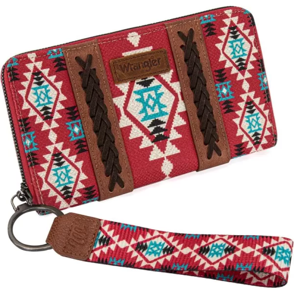 Montana West × Wrangler Wristlet Western Wallet Boho Aztec Credit Card Holder for Women WG2202-W006CF