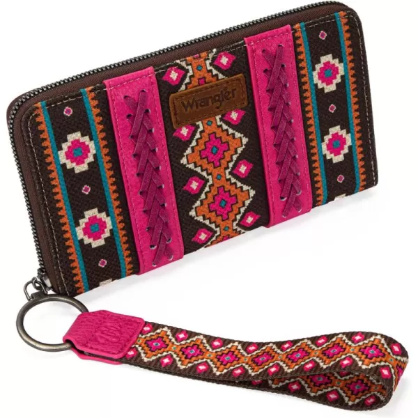 Montana West × Wrangler Wristlet Western Wallet Boho Aztec Credit Card Holder for Women WG2202-W006CF