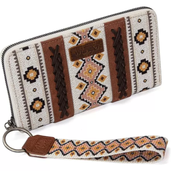 Montana West × Wrangler Wristlet Western Wallet Boho Aztec Credit Card Holder for Women WG2202-W006CF