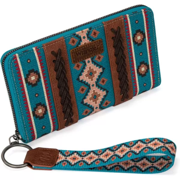 Montana West × Wrangler Wristlet Western Wallet Boho Aztec Credit Card Holder for Women WG2202-W006CF