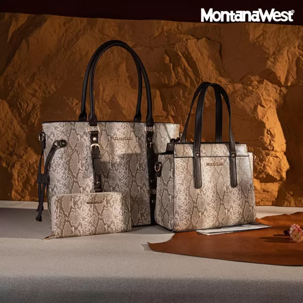 Montana West 3PCS Purses for Women Tote Purse and Wallet Set Shoulder Satchel Bags