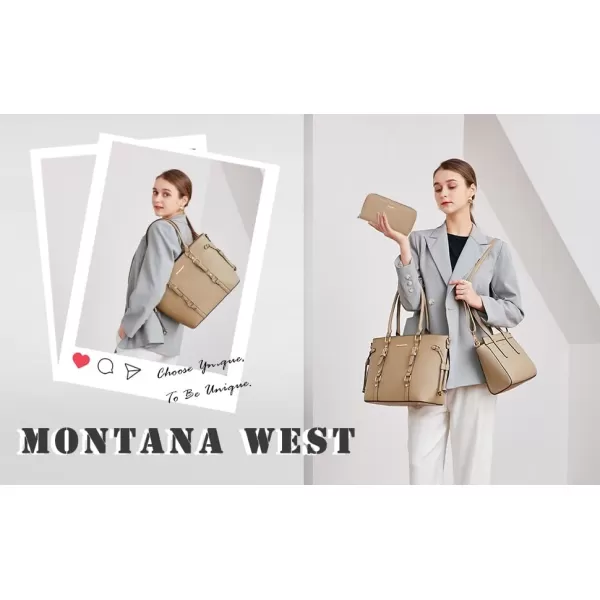 Montana West 3PCS Purses for Women Tote Purse and Wallet Set Shoulder Satchel Bags