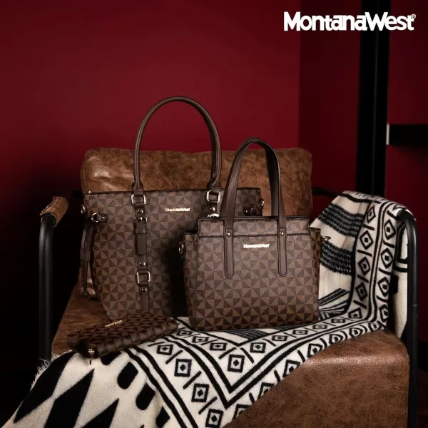 Montana West 3PCS Purses for Women Tote Purse and Wallet Set Shoulder Satchel Bags