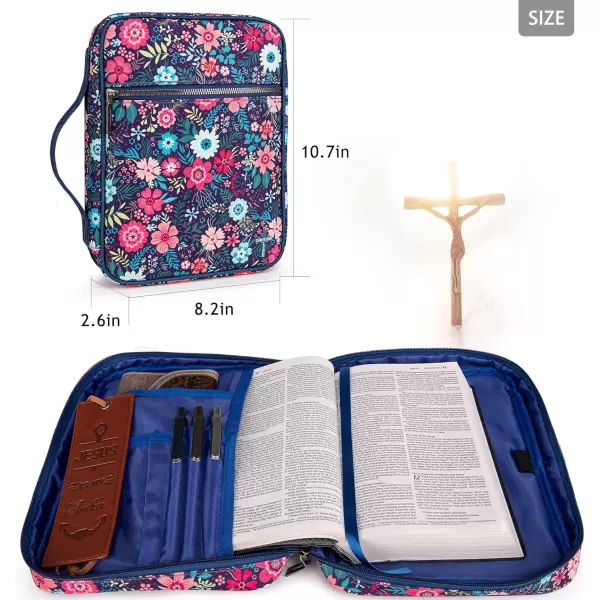 Montana West Bible Covers for Women Men with Leather Bookmark Crossbody Carrying Book Case Church Bag Bible Protective with Zippered Pocket MWC-126ACAMO