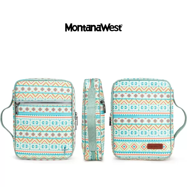 Montana West Bible Covers for Women Men with Leather Bookmark Crossbody Carrying Book Case Church Bag Bible Protective with Zippered Pocket MWC-126ACAMO