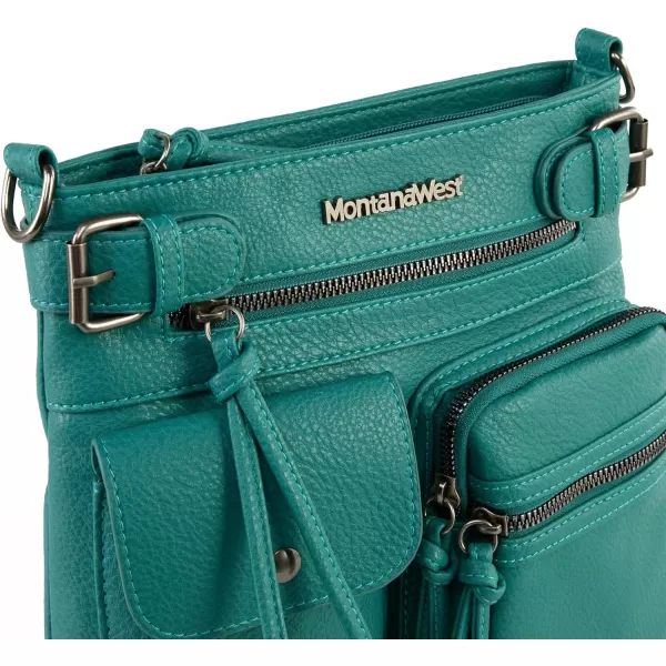 Montana West Crossbody Bag for Women Multi Pocket Shoulder Bags Medium Travel Purses Ultra Soft Washed Leather