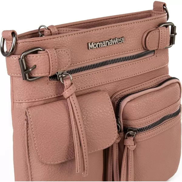 Montana West Crossbody Bag for Women Multi Pocket Shoulder Bags Medium Travel Purses Ultra Soft Washed Leather