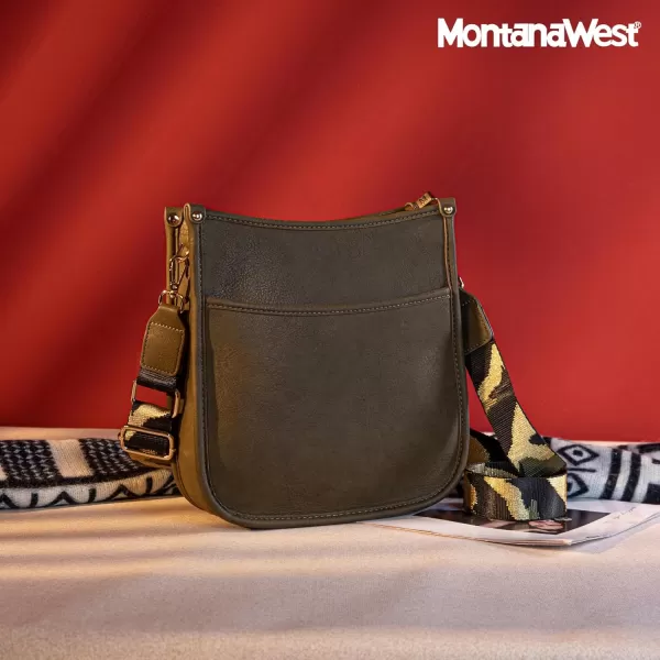 Montana West Crossbody Bags Purse for Women Trendy Designer Hobo Shoulder Bucket Handbags with Adjustable Guitar Strap