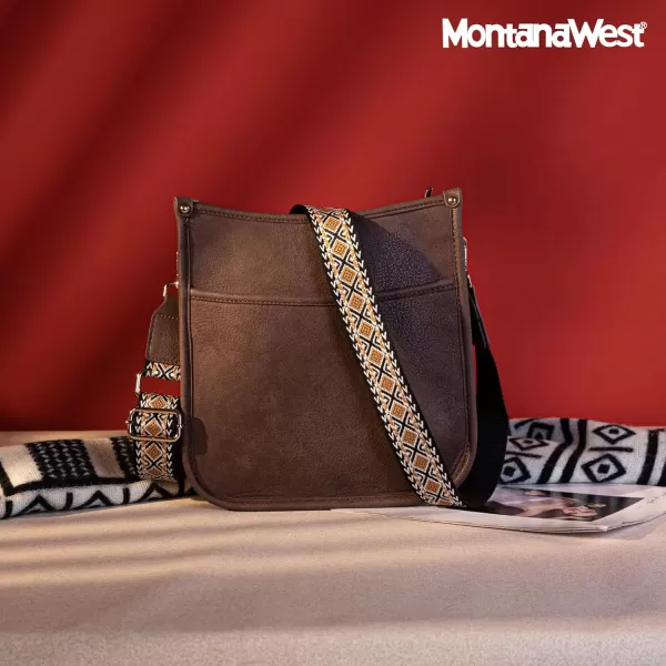 Montana West Crossbody Bags Purse for Women Trendy Designer Hobo Shoulder Bucket Handbags with Adjustable Guitar Strap