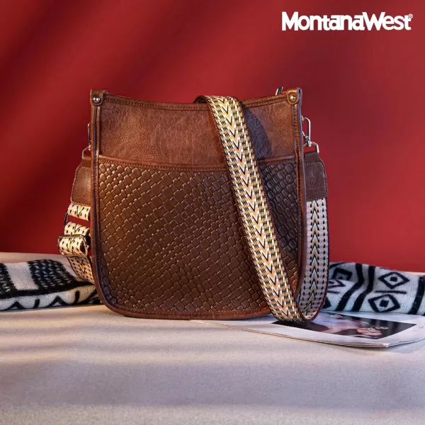 Montana West Crossbody Bags Purse for Women Trendy Designer Hobo Shoulder Bucket Handbags with Adjustable Guitar Strap
