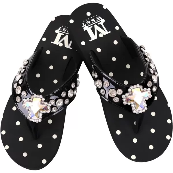 Montana West Flip Flops for women Wedge Flip Flops Western Wedge Sandals Bling Flip Flops Beach Sandals