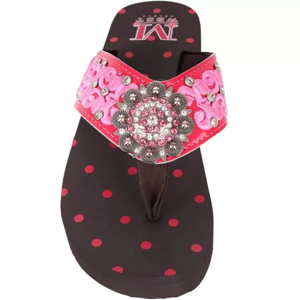 Montana West Flip Flops for women Wedge Flip Flops Western Wedge Sandals Bling Flip Flops Beach Sandals