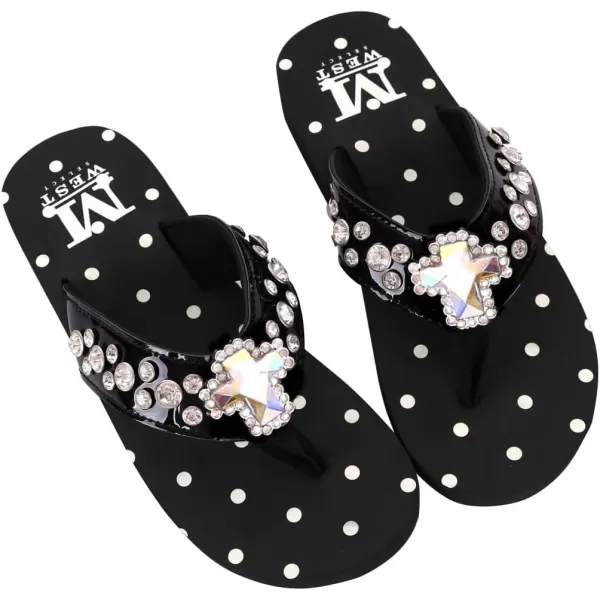 Montana West Flip Flops for women Wedge Flip Flops Western Wedge Sandals Bling Flip Flops Beach Sandals