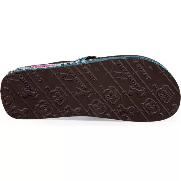 Montana West Flip Flops for women Wedge Flip Flops Western Wedge Sandals Bling Flip Flops Beach Sandals