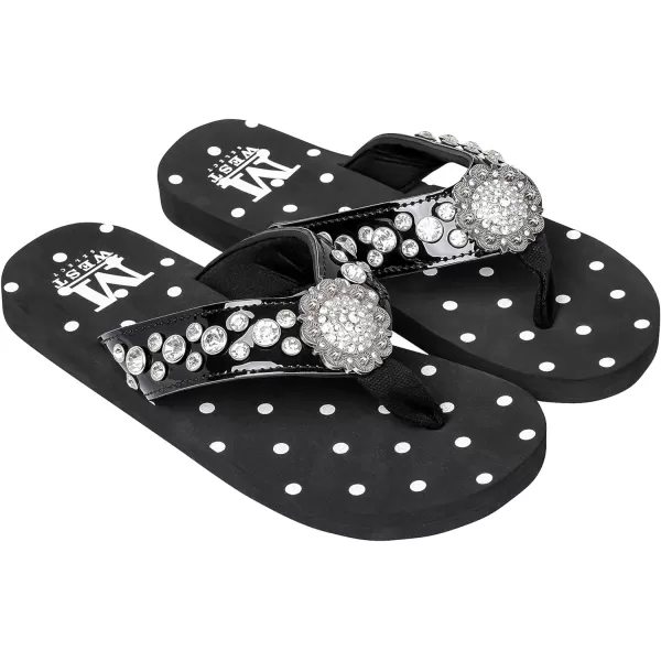 Montana West Flip Flops for women Wedge Flip Flops Western Wedge Sandals Bling Flip Flops Beach Sandals