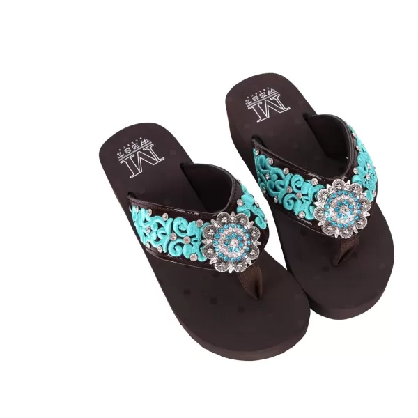 Montana West Flip Flops for women Wedge Flip Flops Western Wedge Sandals Bling Flip Flops Beach Sandals